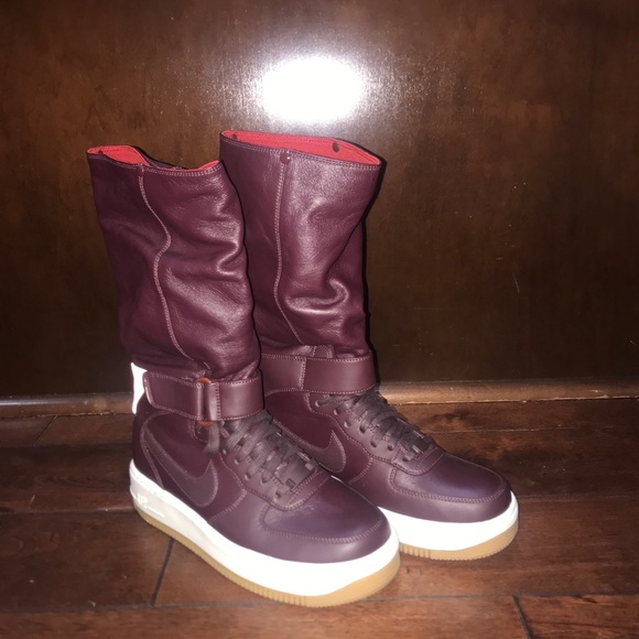 Nike WMNS Air Force 1 Upstep Warrior burgundy 7 - Picture 1 of 6